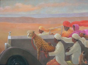 Big Red Turban by Lincoln Seligman
